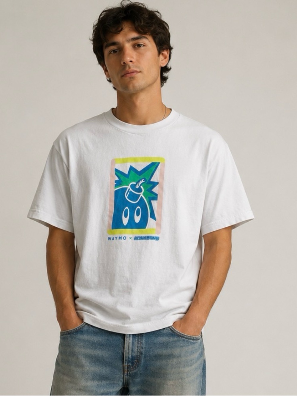 Waymo x Adam Bomb Graphic Tee Men’s Large